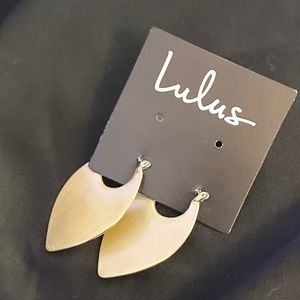 Gold-Brushed Earrings